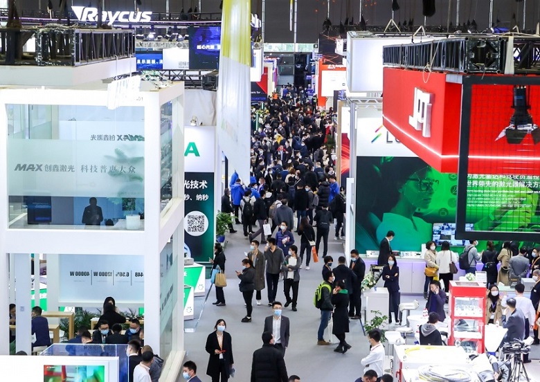 LASER World of PHOTONICS CHINA exhibition hall in Shanghai