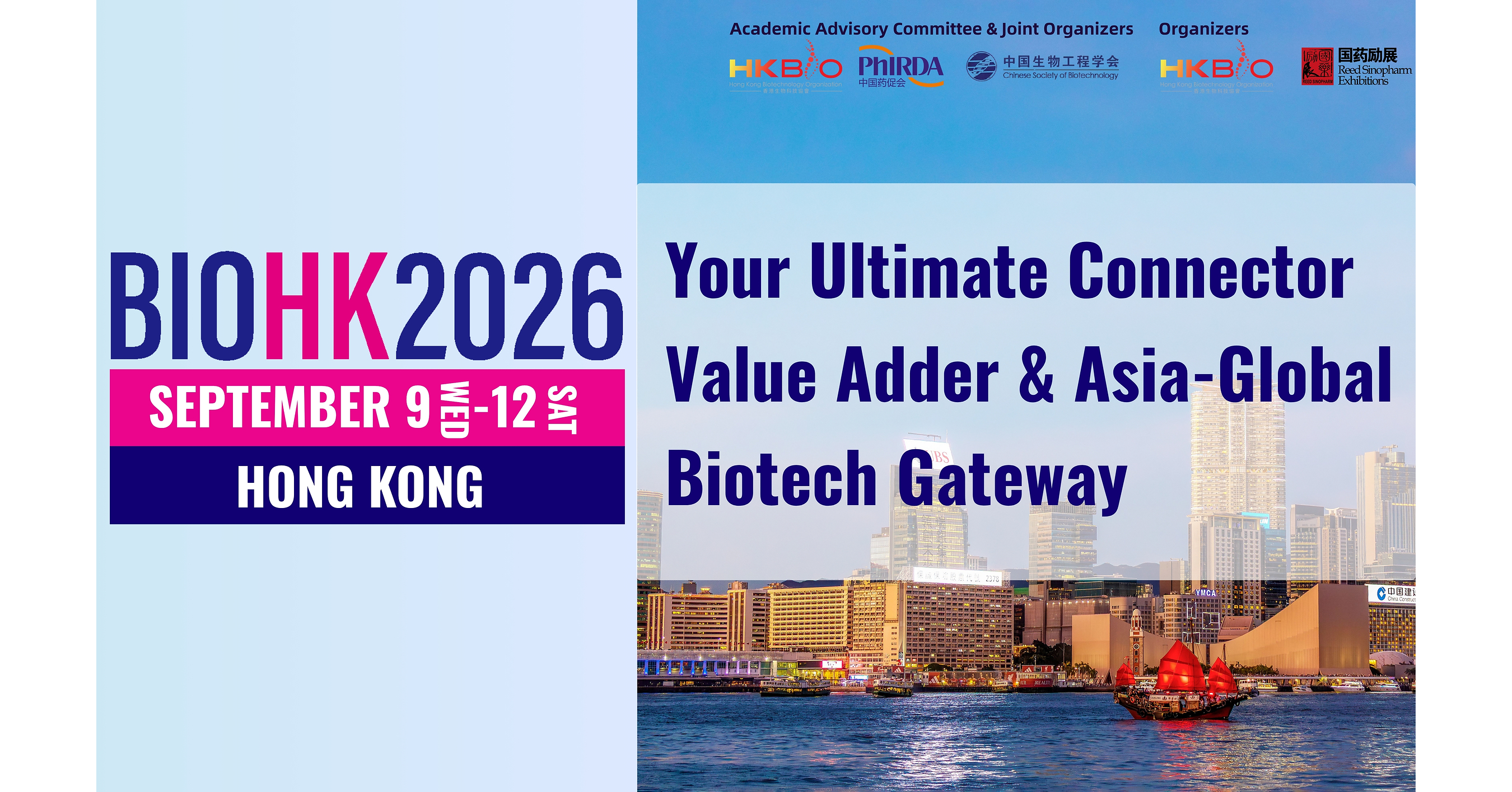 BIOHK2026 Hong Kong International Biotechnology Conference and Exhibition