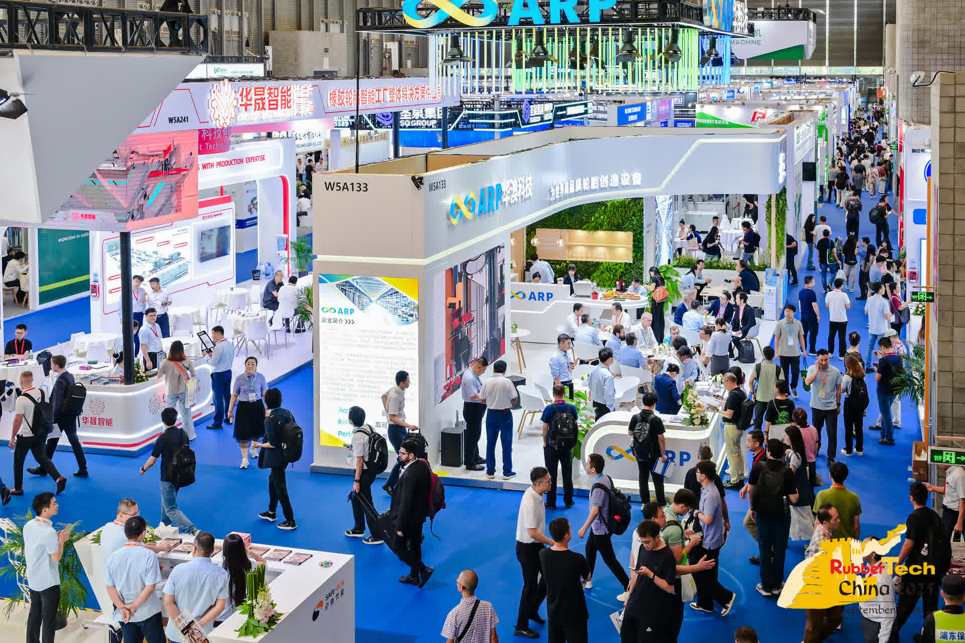 RubberTech China exhibition hall in Shanghai